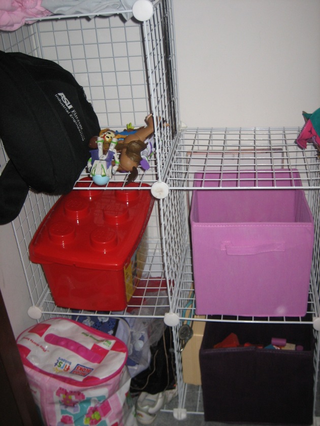 Our much-better way of keeping toys organized and picked up!